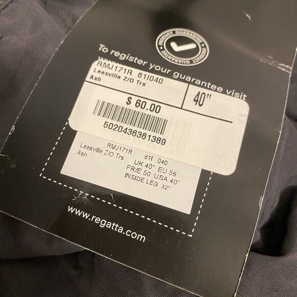 MENS 40” REGATTA Outdoors WORKING WALKING Hiking ACTION CARGO TROUSERS UPF40+ - Picture 6 of 12